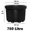 750 Litre En Büyük Dev Saksı 130x81cm - 5 Adet